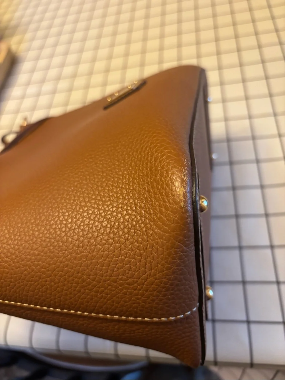 Dooney & Bourke Tan Pebble Grain Hobo